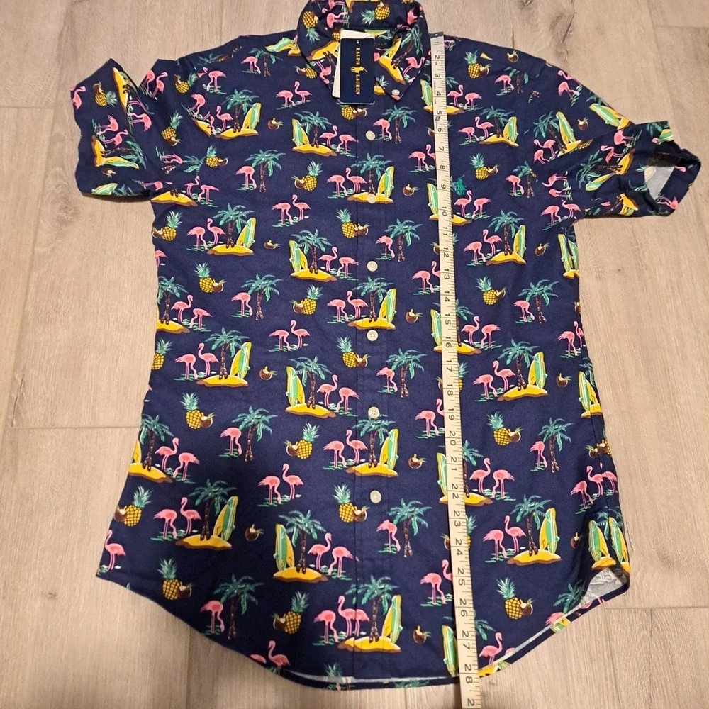 Polo Ralph Lauren Tropical Hawaiian Print Button Down SS Shirt Men's Small NWT
